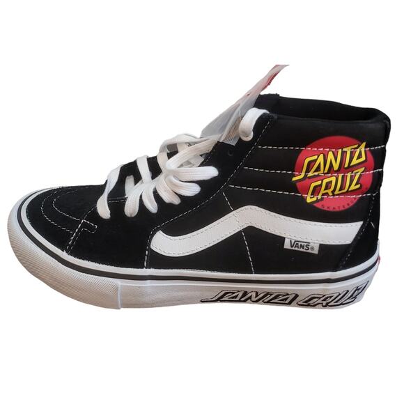VANS PRO Sneakers Rare Santa Cruz Men Skateboard Shoes Black NEW WITH TAGS - Picture 4 of 10
